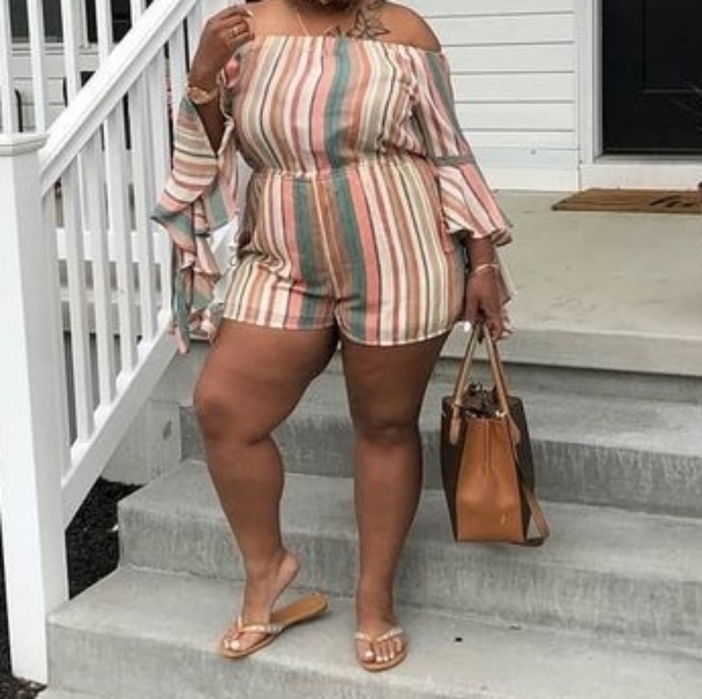 Tan  romper size xl